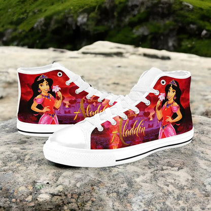 Aladdin Princess Jasmine Custom High Top Sneakers Shoes