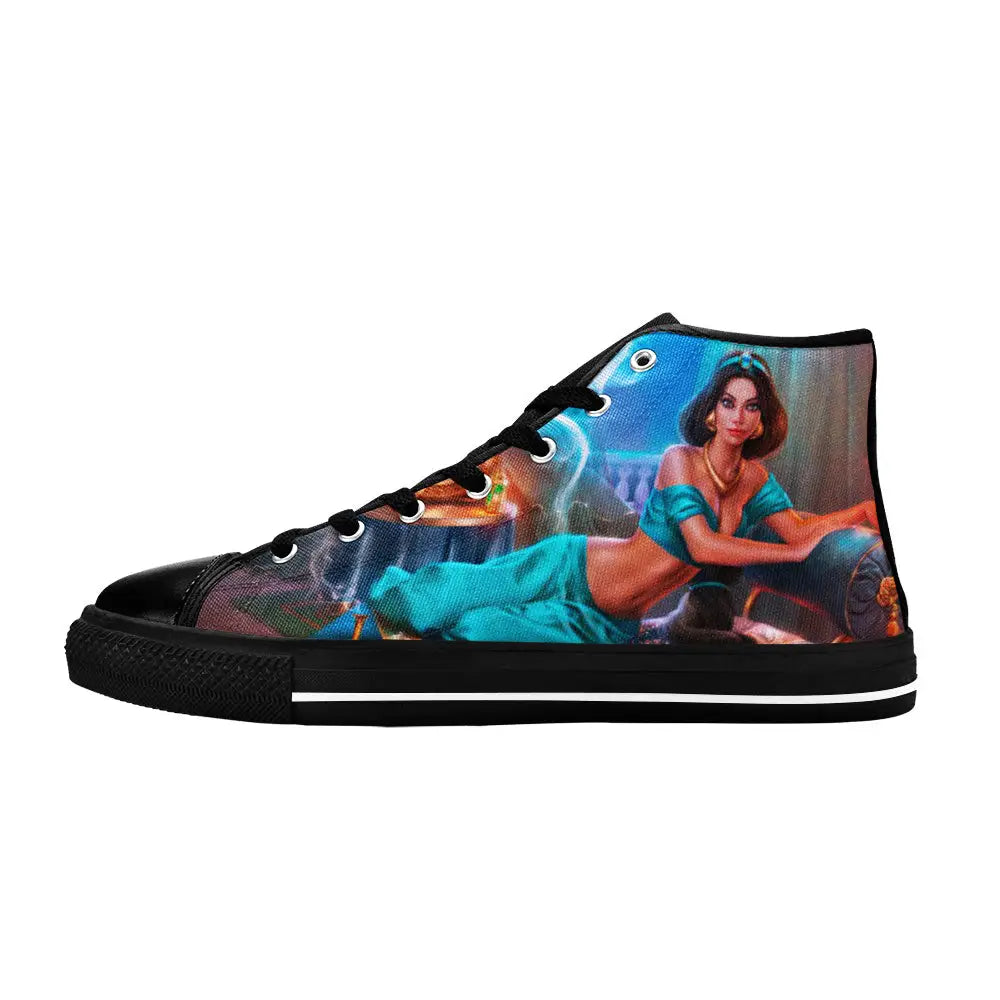 Aladdin Princess Jasmine Custom High Top Sneakers Shoes