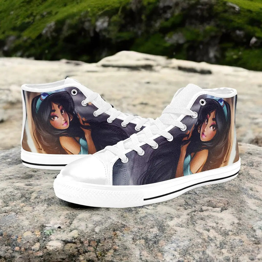 Aladdin Princess Jasmine Custom High Top Sneakers Shoes