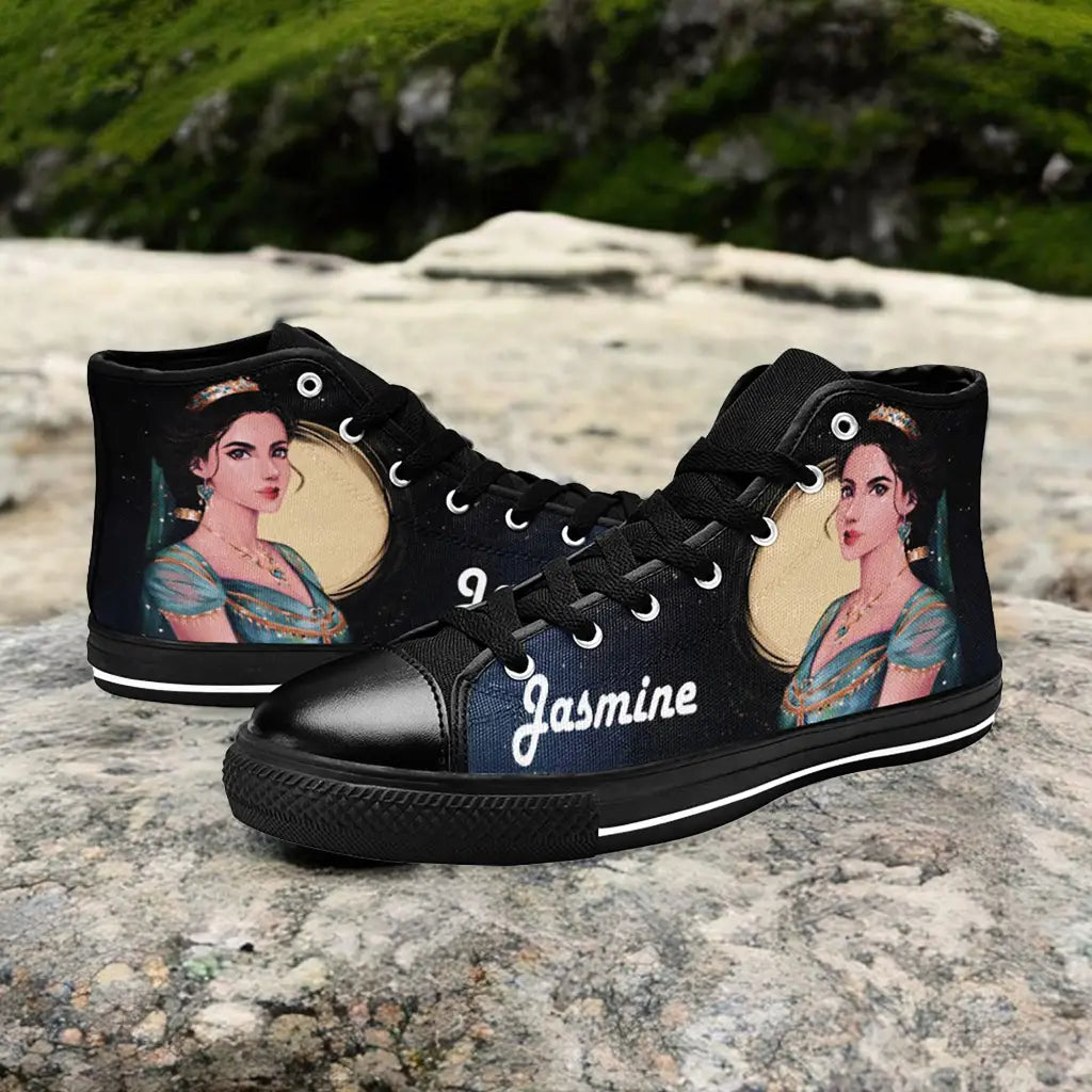 Aladdin Princess Jasmine Custom High Top Sneakers Shoes