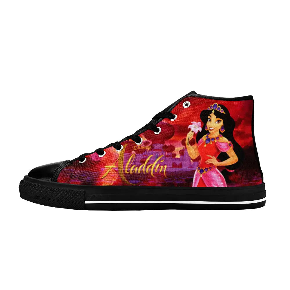 Aladdin Princess Jasmine Custom High Top Sneakers Shoes