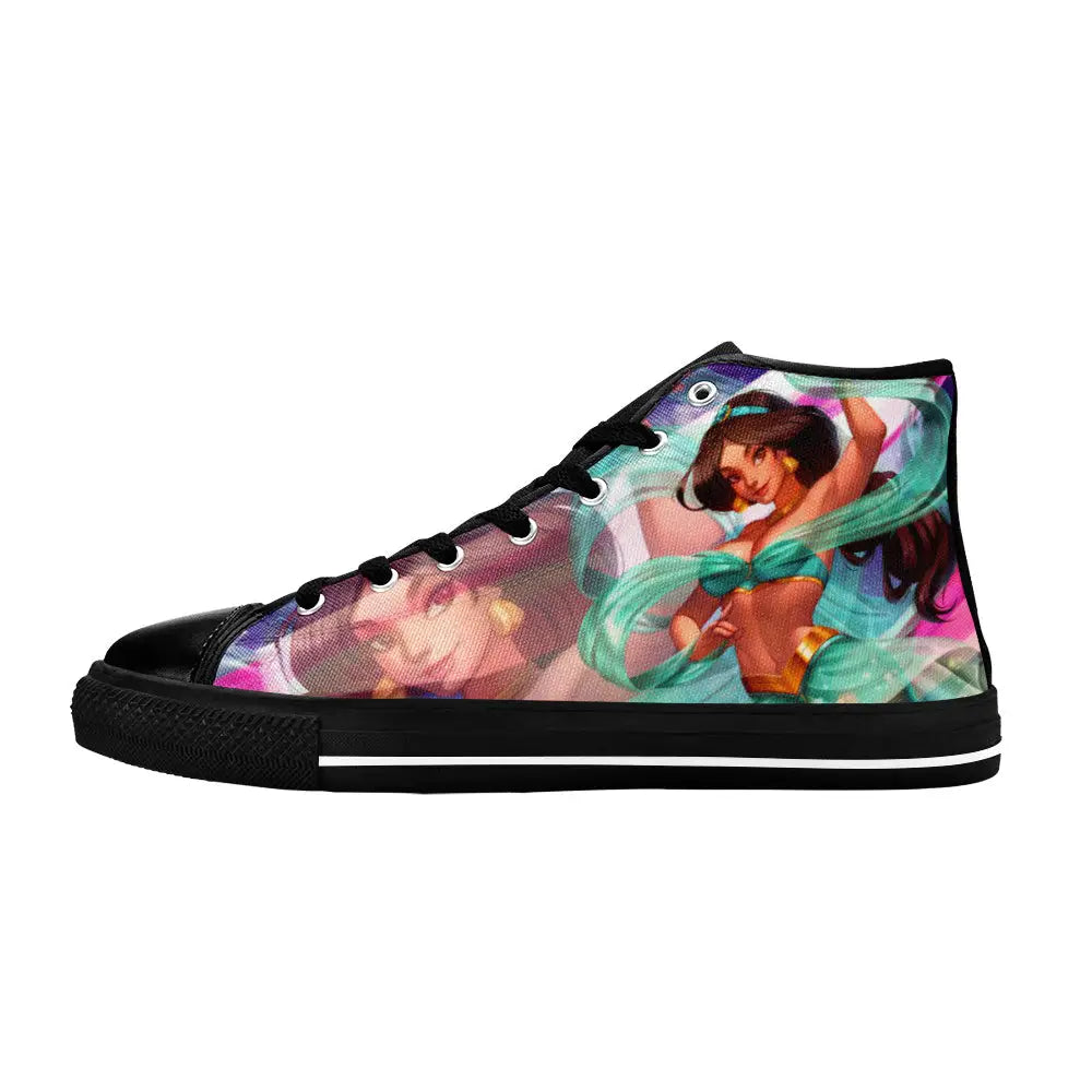 Aladdin Princess Jasmine Custom High Top Sneakers Shoes