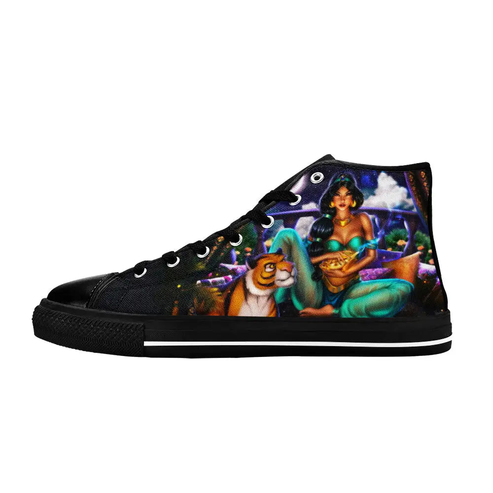 Aladdin Princess Jasmine Custom High Top Sneakers Shoes