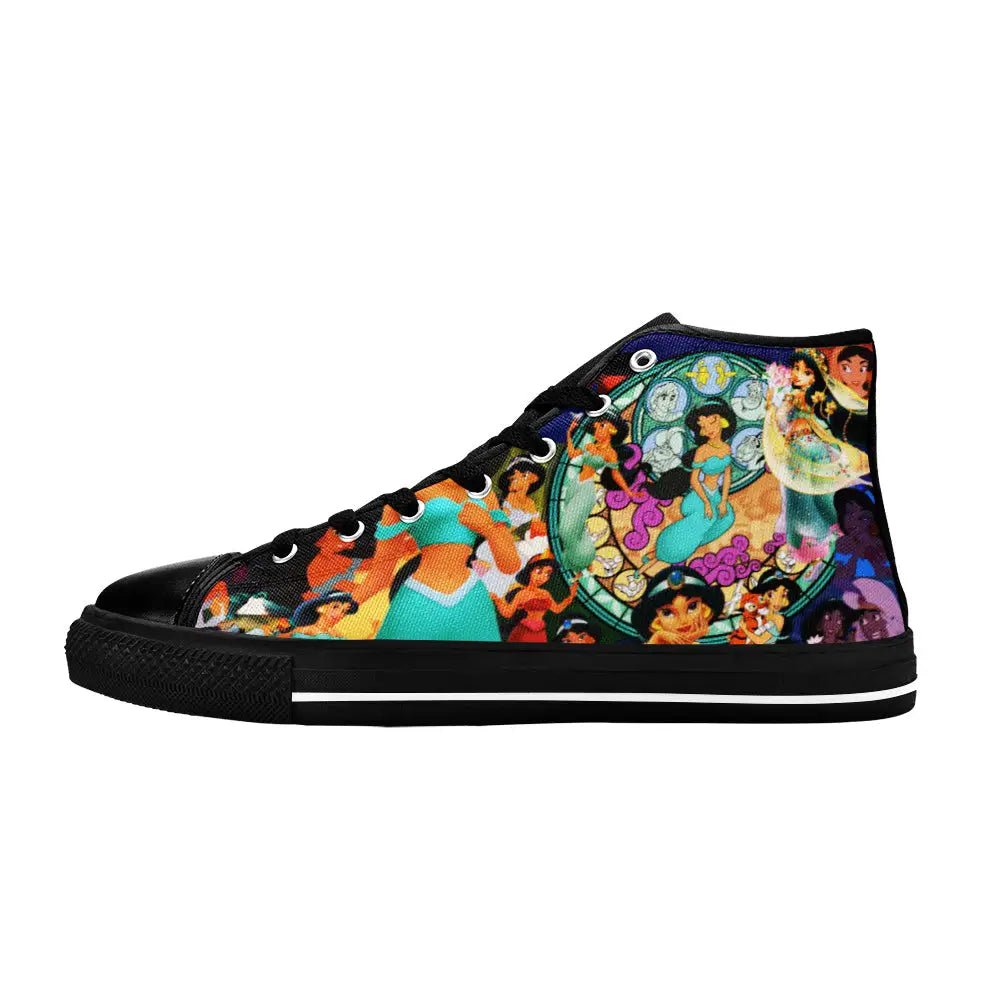 Aladdin Princess Jasmine Custom High Top Sneakers Shoes