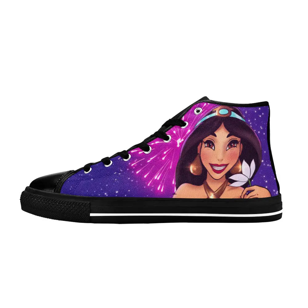 Aladdin Princess Jasmine Custom High Top Sneakers Shoes