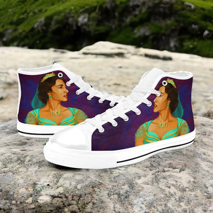 Aladdin Princess Jasmine Custom High Top Sneakers Shoes