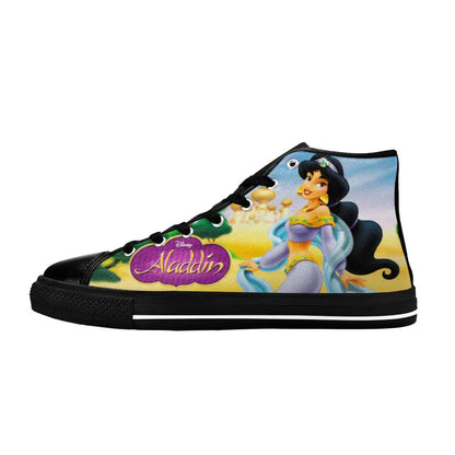 Aladdin Princess Jasmine Custom High Top Sneakers Shoes