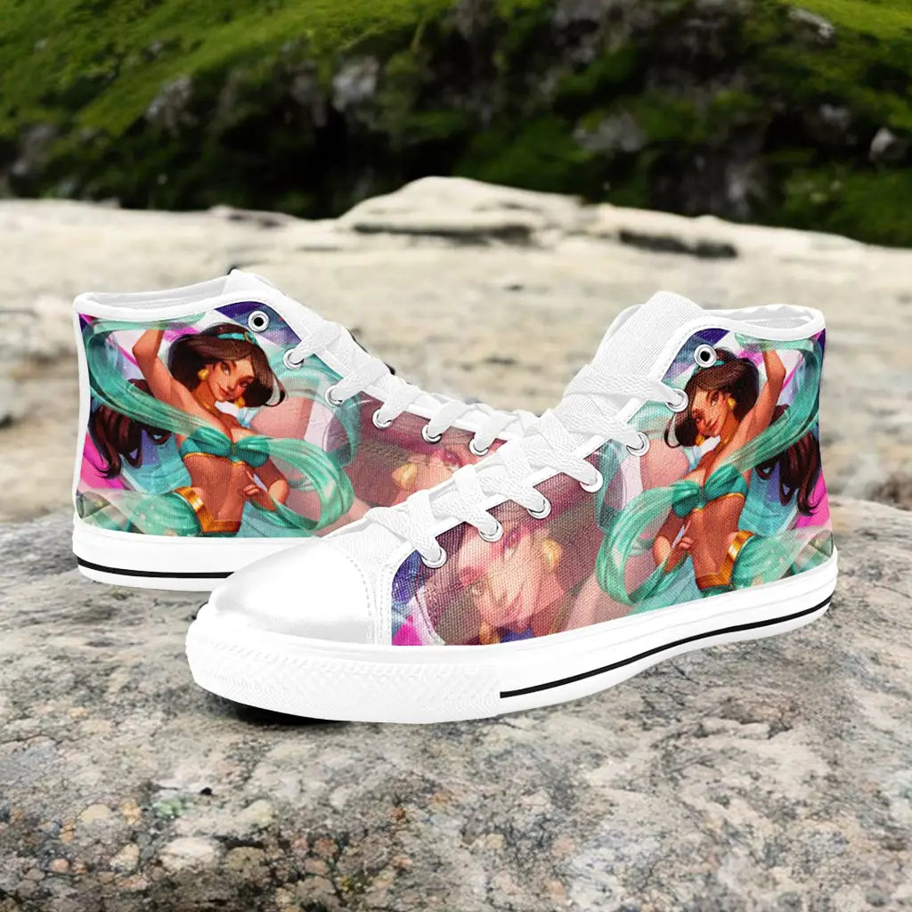 Aladdin Princess Jasmine Custom High Top Sneakers Shoes