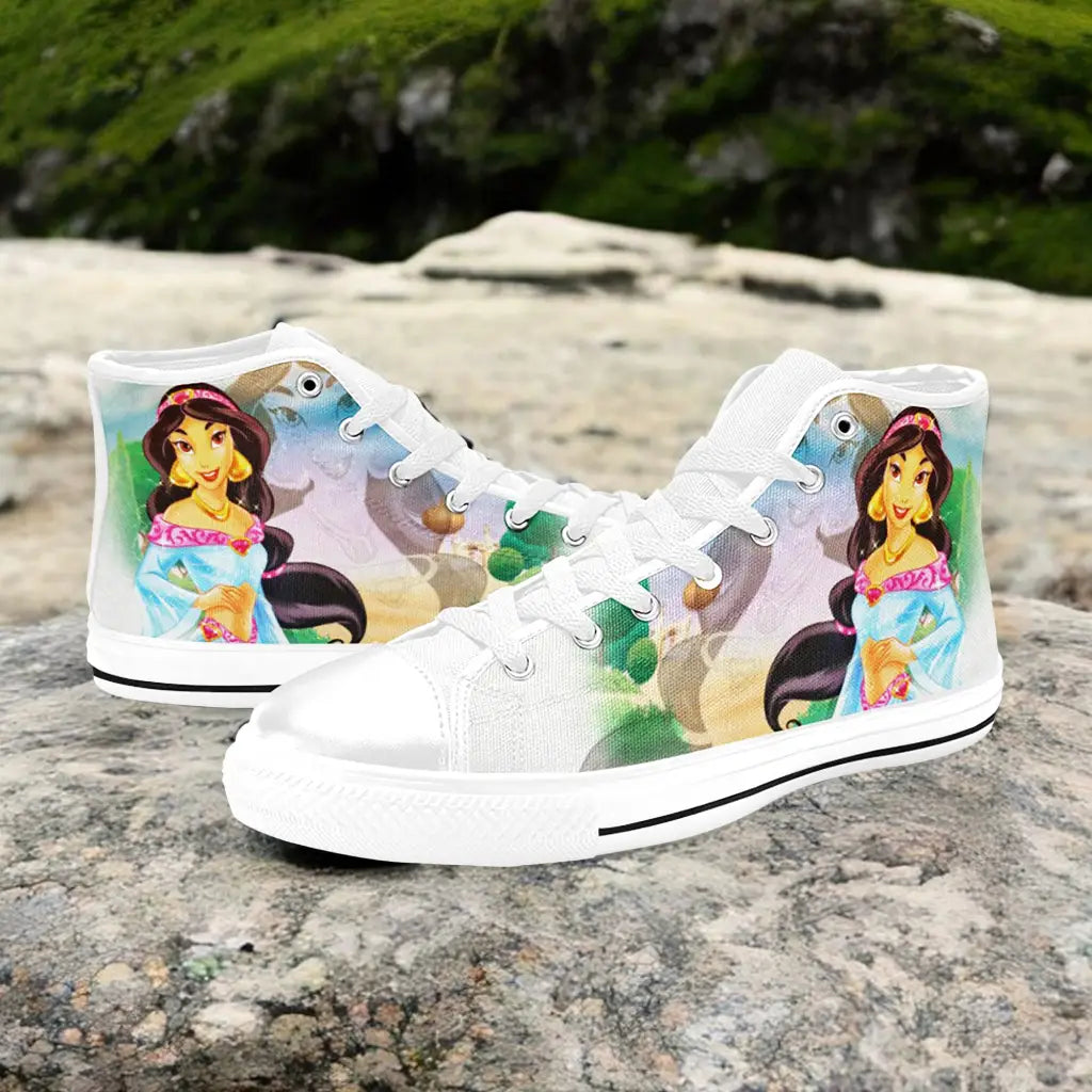 Aladdin Princess Jasmine Custom High Top Sneakers Shoes