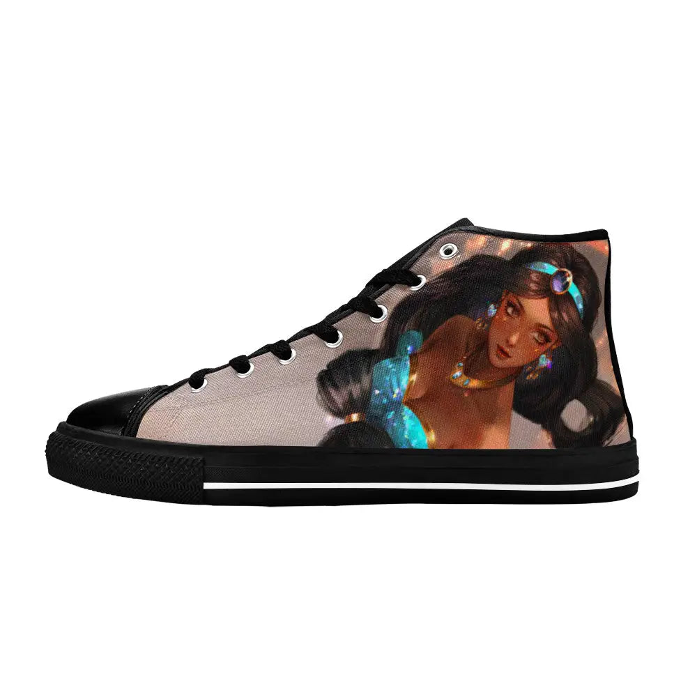 Aladdin Princess Jasmine Custom High Top Sneakers Shoes