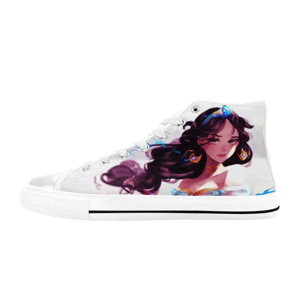 Aladdin Princess Jasmine Custom High Top Sneakers Shoes