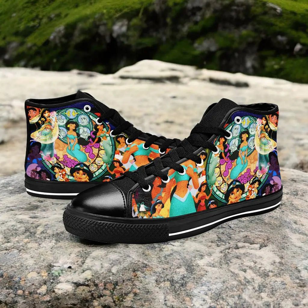 Aladdin Princess Jasmine Custom High Top Sneakers Shoes