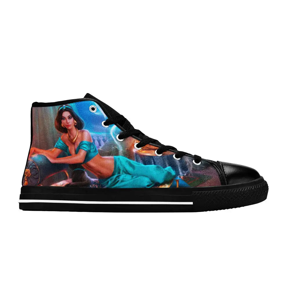 Aladdin Princess Jasmine Custom High Top Sneakers Shoes