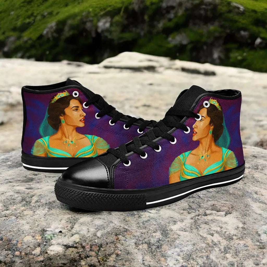 Aladdin Princess Jasmine Custom High Top Sneakers Shoes