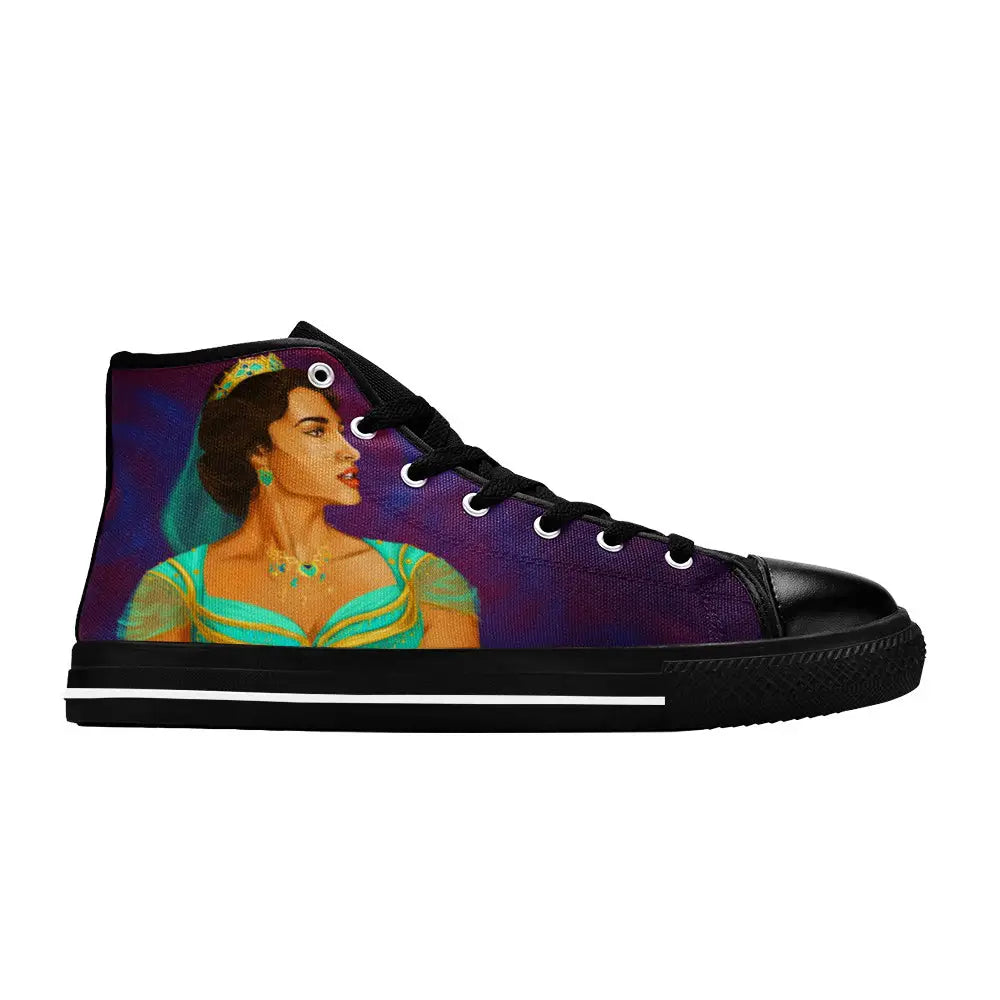 Aladdin Princess Jasmine Custom High Top Sneakers Shoes