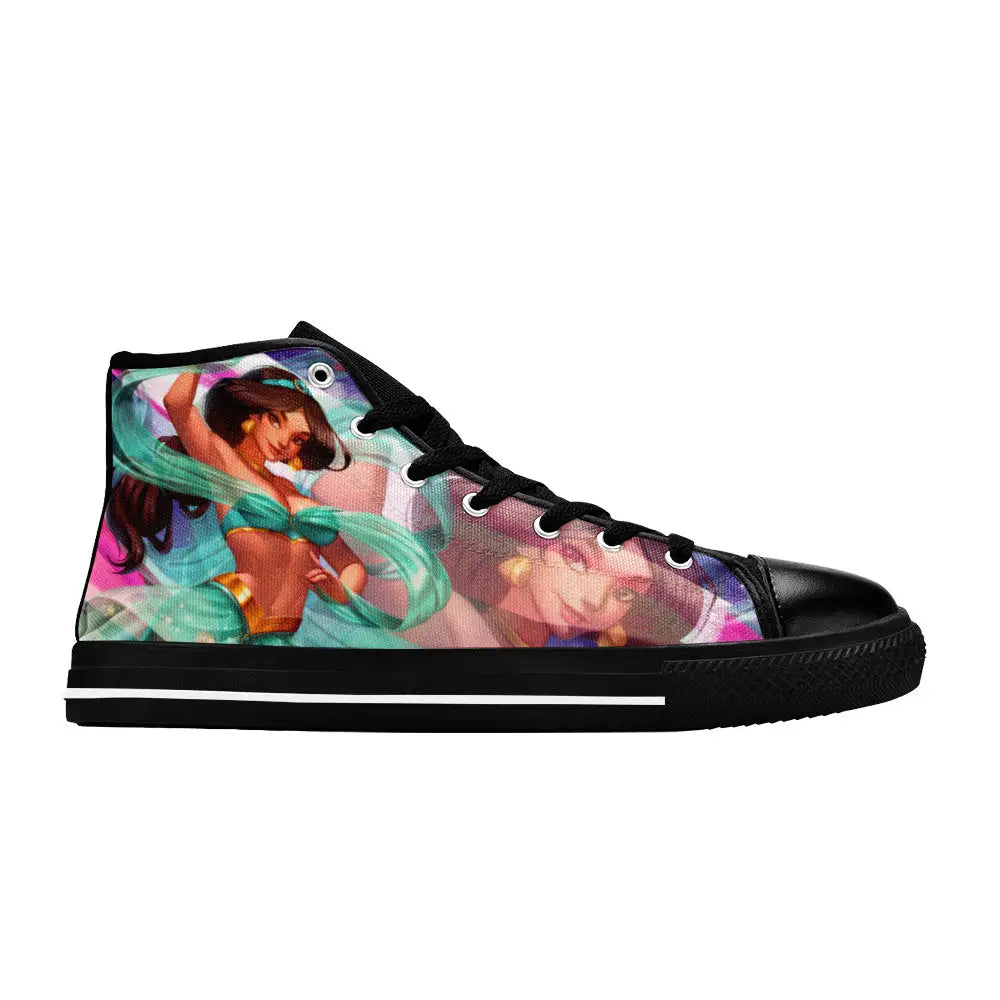 Aladdin Princess Jasmine Custom High Top Sneakers Shoes