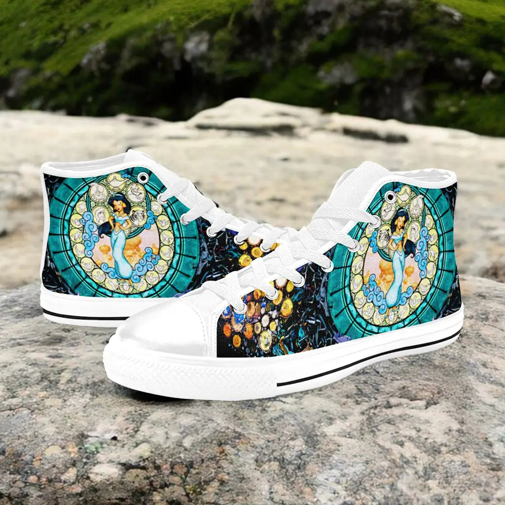 Aladdin Princess Jasmine Custom High Top Sneakers Shoes