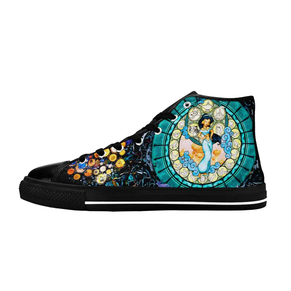 Aladdin Princess Jasmine Custom High Top Sneakers Shoes