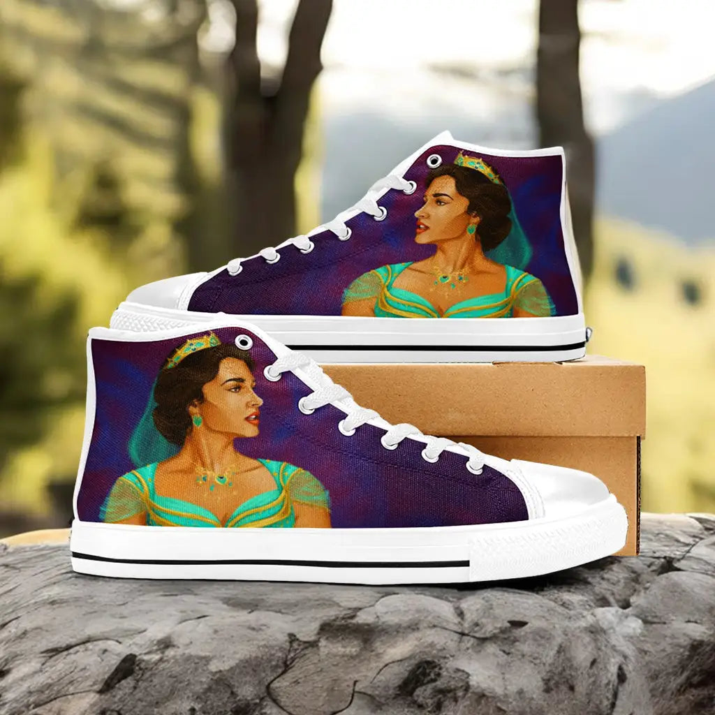 Aladdin Princess Jasmine Custom High Top Sneakers Shoes