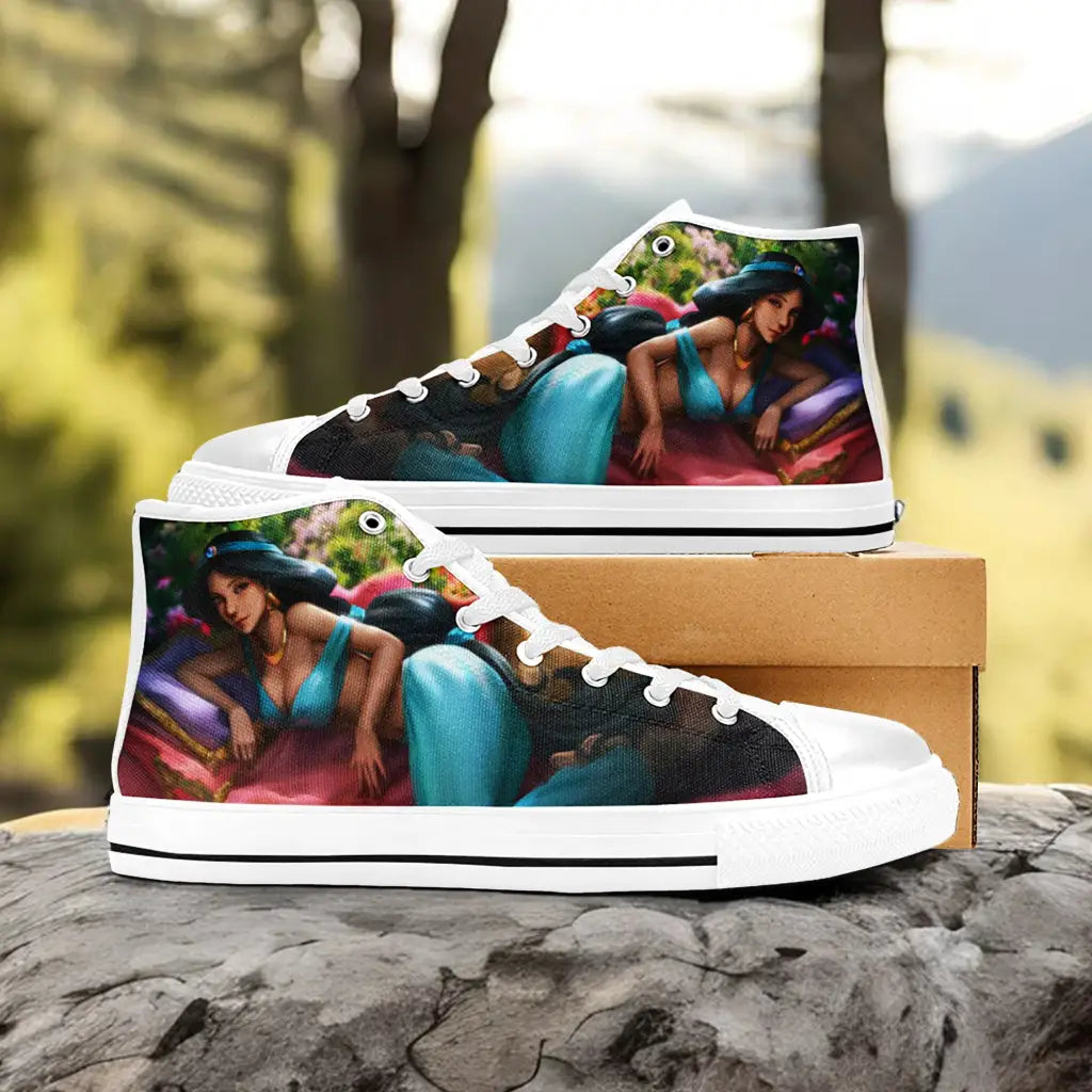 Aladdin Princess Jasmine Custom High Top Sneakers Shoes