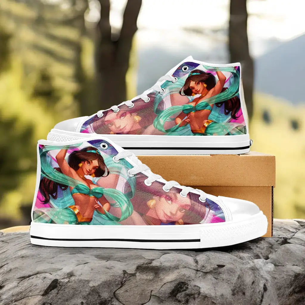 Aladdin Princess Jasmine Custom High Top Sneakers Shoes