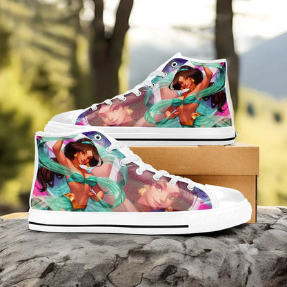 Aladdin Princess Jasmine Custom High Top Sneakers Shoes