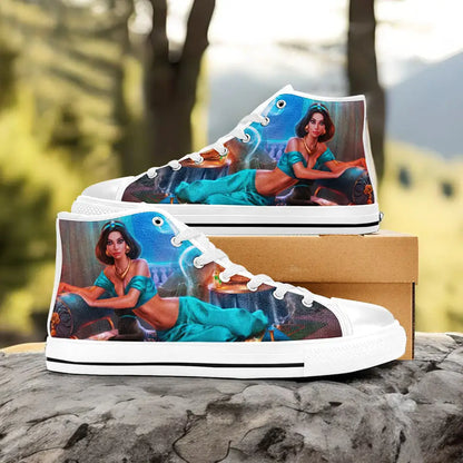 Aladdin Princess Jasmine Custom High Top Sneakers Shoes