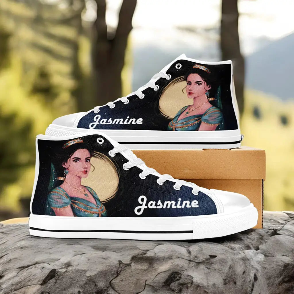 Aladdin Princess Jasmine Custom High Top Sneakers Shoes