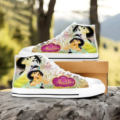 Aladdin Princess Jasmine Custom High Top Sneakers Shoes