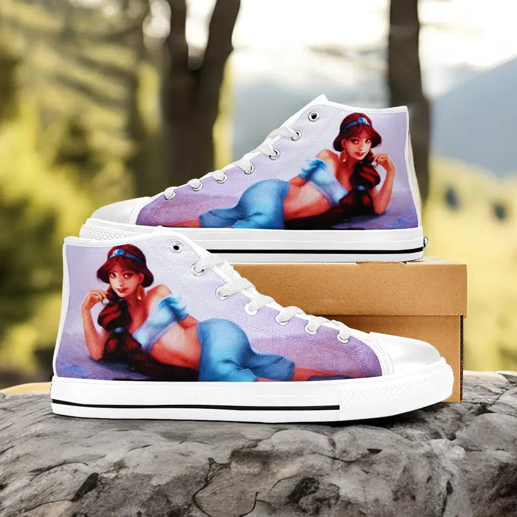 Aladdin Princess Jasmine Custom High Top Sneakers Shoes