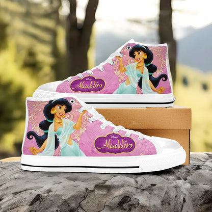 Aladdin Princess Jasmine Custom High Top Sneakers Shoes