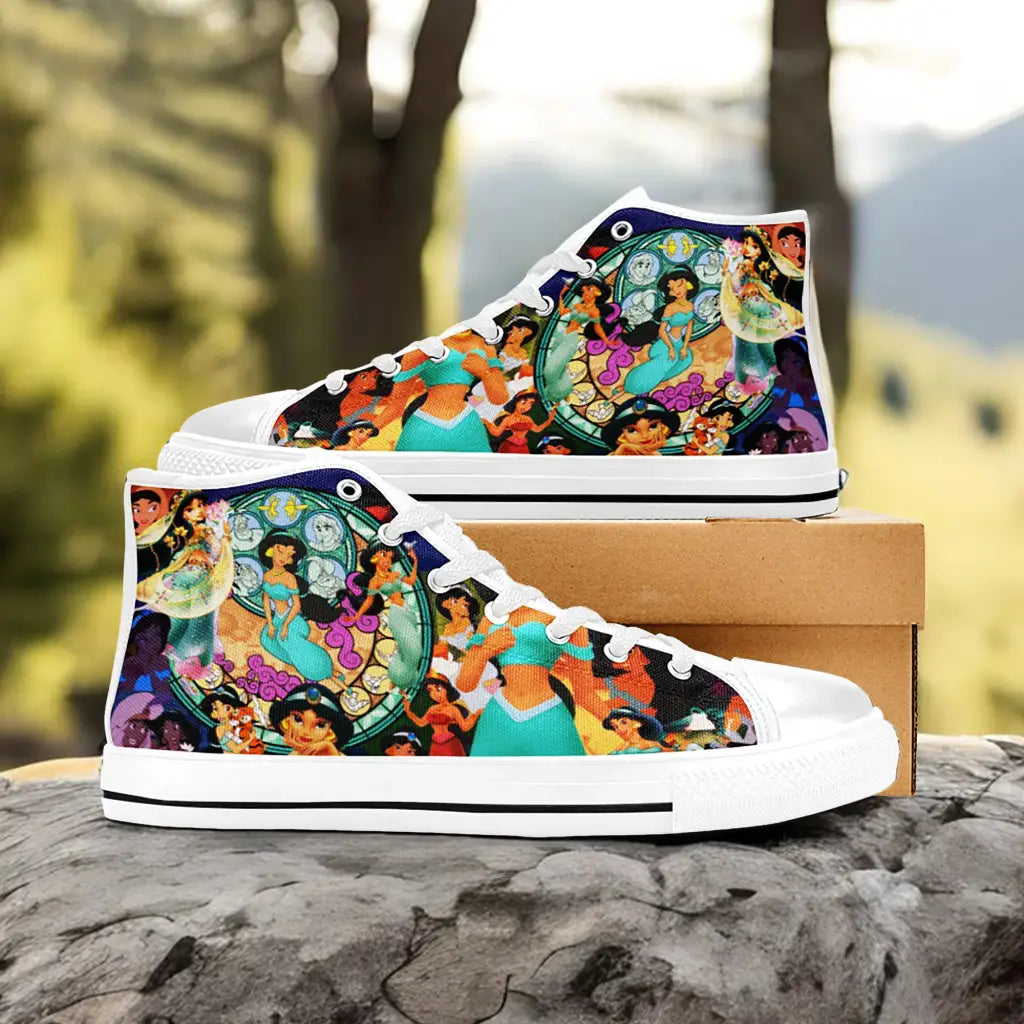 Aladdin Princess Jasmine Custom High Top Sneakers Shoes