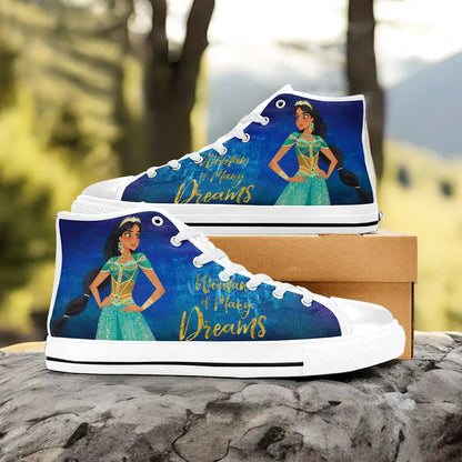 Aladdin Princess Jasmine Custom High Top Sneakers Shoes