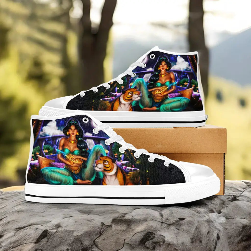 Aladdin Princess Jasmine Custom High Top Sneakers Shoes