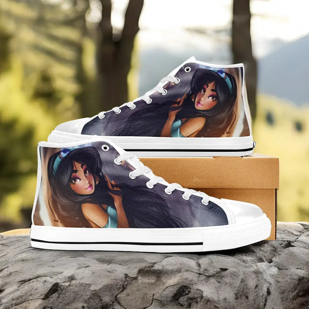 Aladdin Princess Jasmine Custom High Top Sneakers Shoes