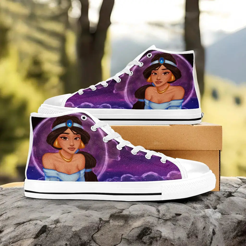 Aladdin Princess Jasmine Custom High Top Sneakers Shoes