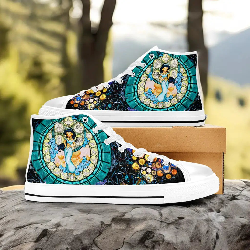 Aladdin Princess Jasmine Custom High Top Sneakers Shoes