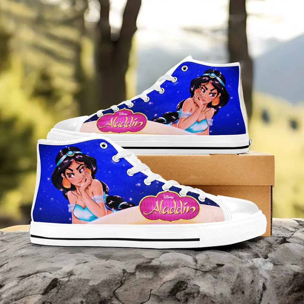 Aladdin Princess Jasmine Custom High Top Sneakers Shoes