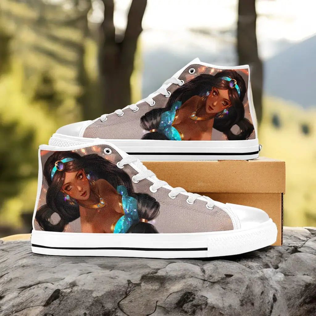 Aladdin Princess Jasmine Custom High Top Sneakers Shoes