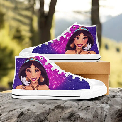 Aladdin Princess Jasmine Custom High Top Sneakers Shoes