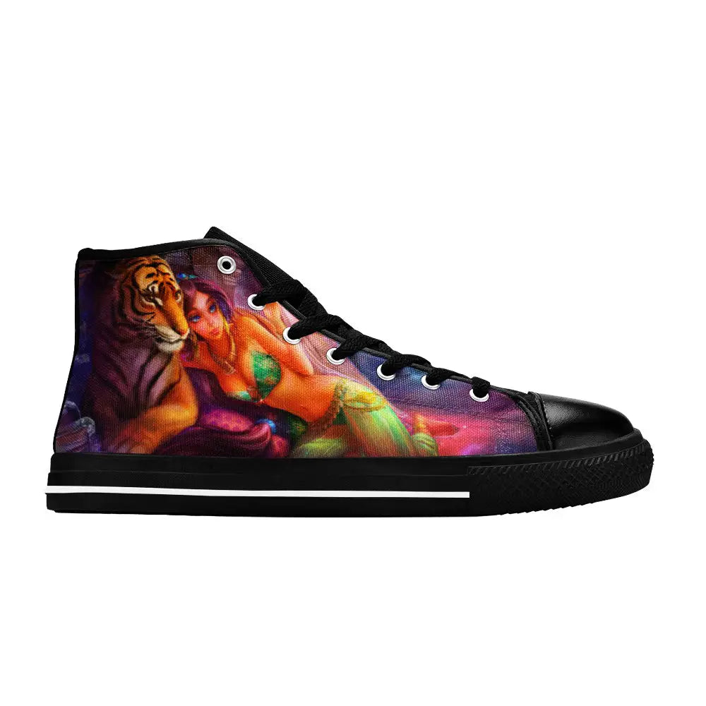 Aladdin Princess Jasmine Custom High Top Sneakers Shoes