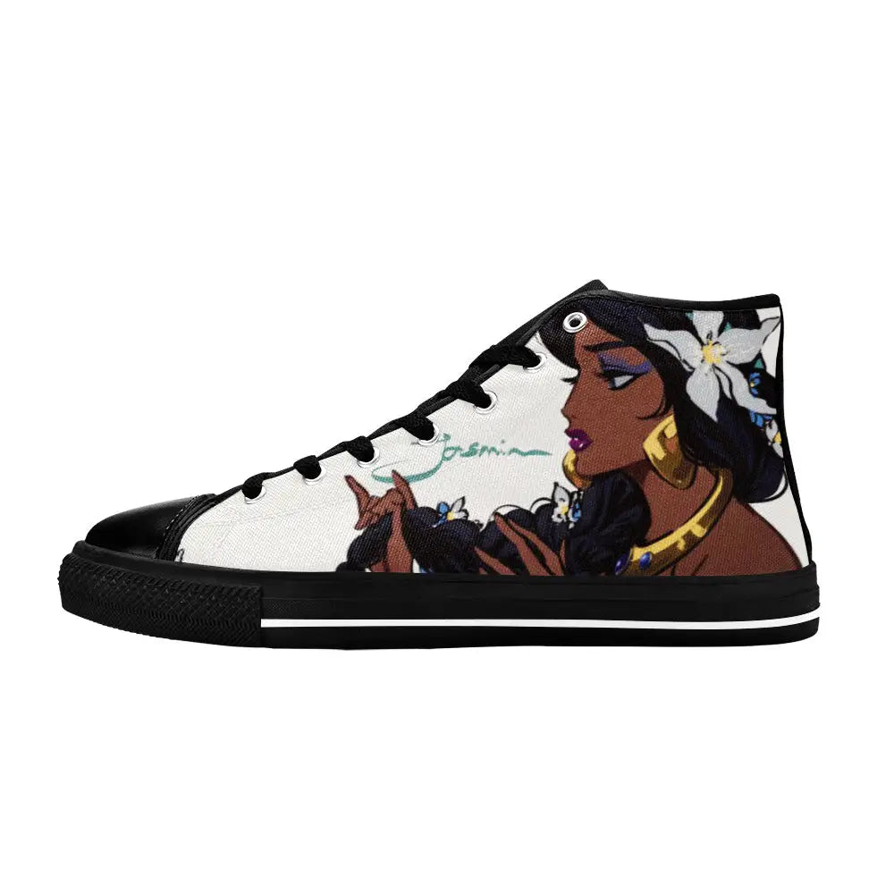 Aladdin Princess Jasmine Custom High Top Sneakers Shoes