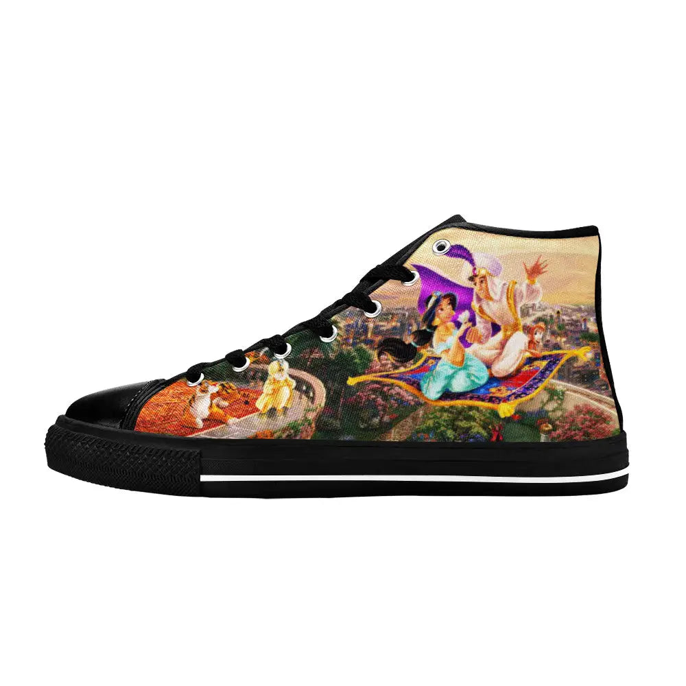 Aladdin Princess Jasmine Custom High Top Sneakers Shoes