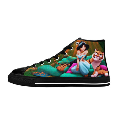 Aladdin Princess Jasmine Custom High Top Sneakers Shoes