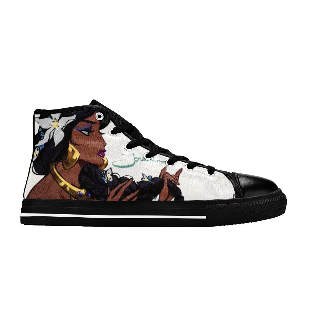 Aladdin Princess Jasmine Custom High Top Sneakers Shoes