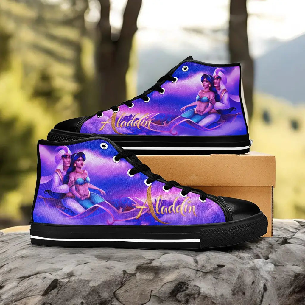 Aladdin Princess Jasmine Custom High Top Sneakers Shoes