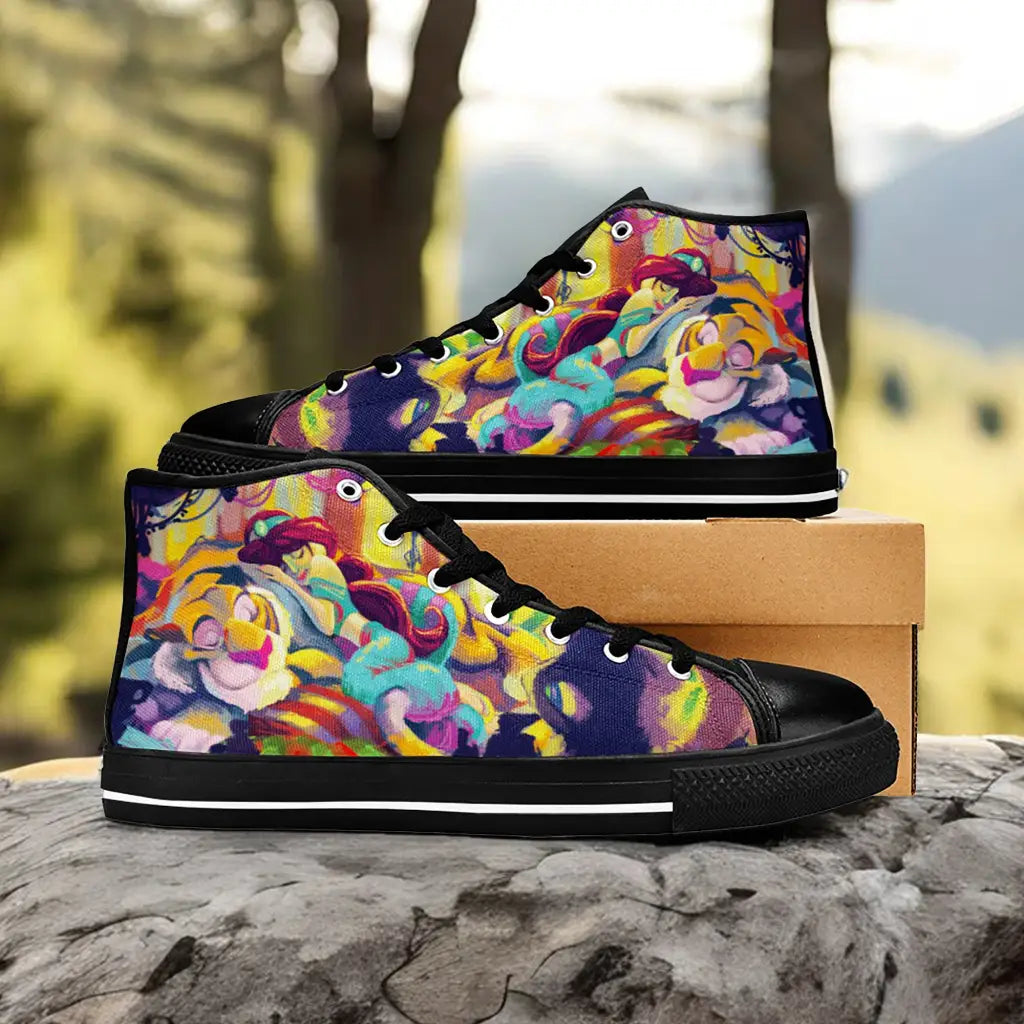 Aladdin Princess Jasmine Custom High Top Sneakers Shoes