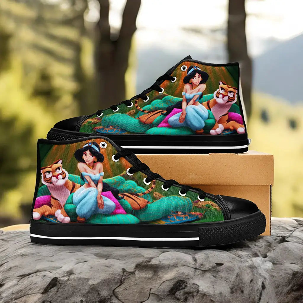 Aladdin Princess Jasmine Custom High Top Sneakers Shoes