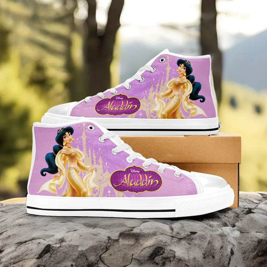 Aladdin Princess Jasmine Custom High Top Sneakers Shoes