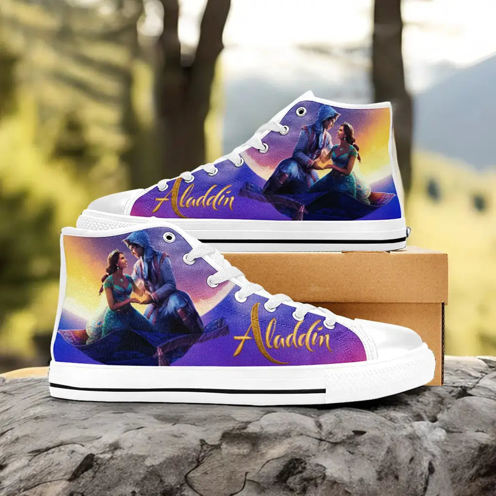 Aladdin Princess Jasmine Custom High Top Sneakers Shoes